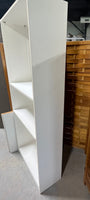 C- White Particle Board Bookcase with 4 Shelves