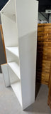 C- White Particle Board Bookcase with 4 Shelves