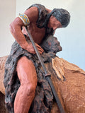 Daniel Monfort Signed 1982 End of the Trail Sculpture