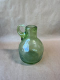 Small Green Bubble Glass Jug