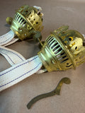 Brass Oil Lamp Burner Replacements - Pair