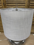 Mercury Glass Style Lamp with Drum Shade