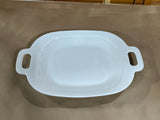 Lenox Aspen Ridge White Ceramic Platter