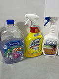 Cleaning Lot AA, Most bottles at least half full