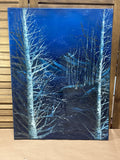 Painting of Bare Birch Trees