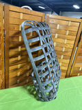 Rustic Wall Pocket with Woven Basket Weave Design