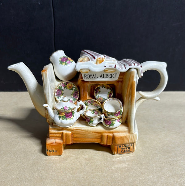 Royal Albert Old Country Roses Teapot Cardew Design China Still Cart