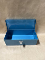 Small Blue Metal Tool Box