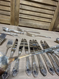 1881 Rogers Oneida Enchantment Flatware Set With Case - 63 Pieces