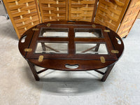 Butler Style Coffee Table with Glass