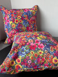 Pair of Cynthia Rowley Bright Colorful Floral Throw Pillows