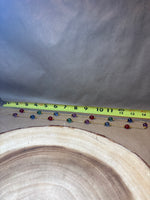 Gold Tone Necklace with Multi-Color Beads