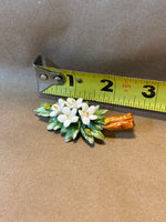 Porcelain Flower Pin