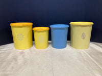 Set of 4 Vintage Tupperware Canisters