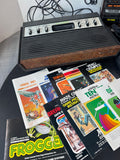 Atari Tele-Games Video Arcade System with Controllers, Games, Manuals & Accessories