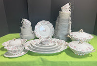 65-Piece Haviland & Co. Limoges France Schleiger 32A Floral China Set