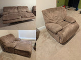 Micro Fiber Sofa, Chaise Lounge and Chair Set, 3 pc***HEAVY ITEM***READ DETAILS ON PICK UP POLICY***