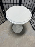 ***AS IS***White Round Side Table by Coast to Coast Imports LLC