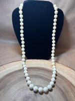 Ivory & Gold Beaded Necklace