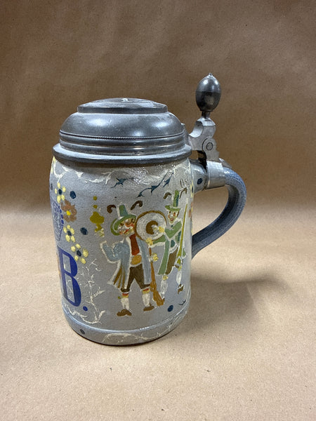 (E) Handpainted Beer Stein