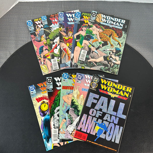 (H) Lot of 10 Vintage 1990’s DC Wonder Woman Comics #’s 90-100