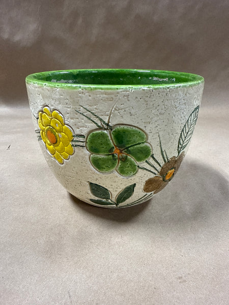 Bitossi Style Italian Floral Planter