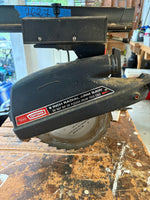 Craftsman 9” Radial Arm Saw Affixed to Cabinet