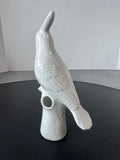 White Ceramic 5-Hole Bird Bud Vase