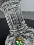 Waterford Crystal Bethany Pillar Candle Holder with Sealed Candle