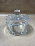 Clear Glass Vanity Jar With Lid