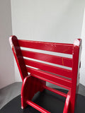 Red Painted Vintage Wooden Child’s Chair