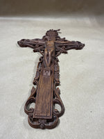 Art Deco Wooden Crucifix Wall Hanging