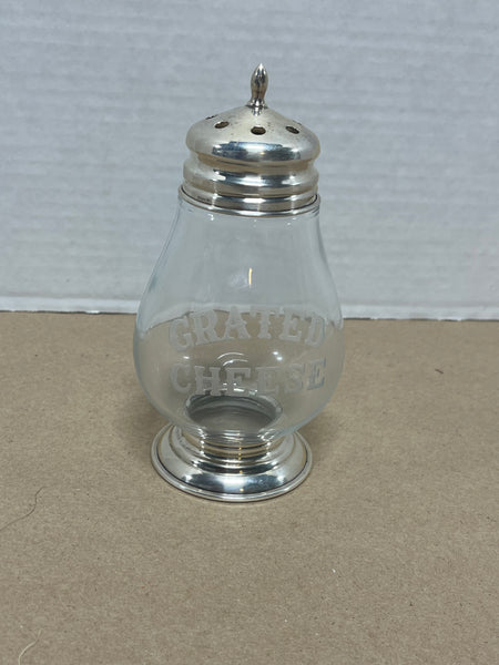 Sterling & Glass Grated Cheese Shaker, 5 1/2"H