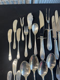 64-Piece Stieff Sterling Silver Monogrammed Flatware