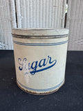 Pair of Empeco Rustic Antique Metal Lidded Canisters