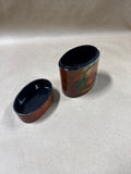 Floral Handpainted Lacquer Storage With Lid