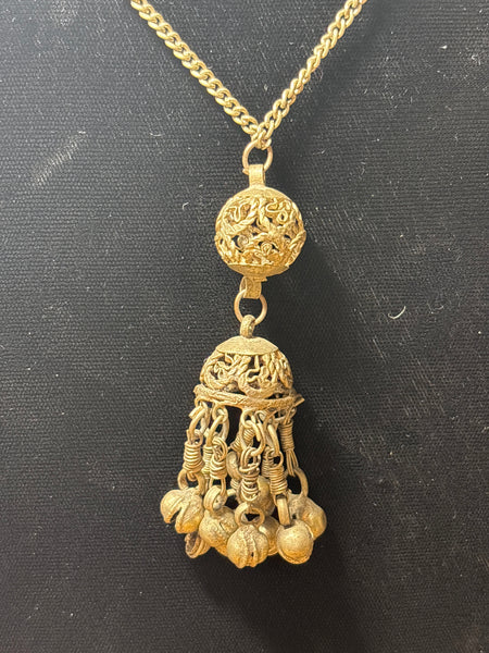 Vintage Indian Bell Pendant/Necklace