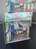 (A) Trio of Susan Winget Bluebirds Decorative Boxes