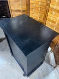 Black Painted Kitchen Cart/Island on Casters