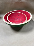 Pair Of Wooden Watermelon Bowls