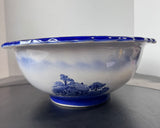 Homestead England Flow Blue Ceramic Pitcher & Basin