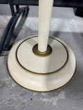 Cream Metal Tole Vintage Torchiere Floor Lamp AS IS (READ DESCRIPTION CAREFULLY)