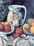 Still Life with a Curtain Print by Paul Cezanne