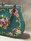 Floral Needlepoint Handbag