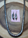 Snake Link Necklace & Earring Set