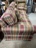 Sherrill Plaid Sleeper***HEAVY ITEM***READ DETAILS ON PICK UP POLICY***