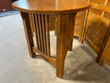 Mission Style Round Side Table
