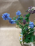 Beaded Floral Bouquet In Flower Frog