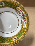 (F) Legle Limoges France Teacup And Saucer —  With Inner Purple Flower