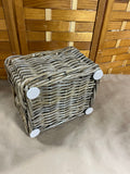 Taupe Tone Wicker Basket (I)